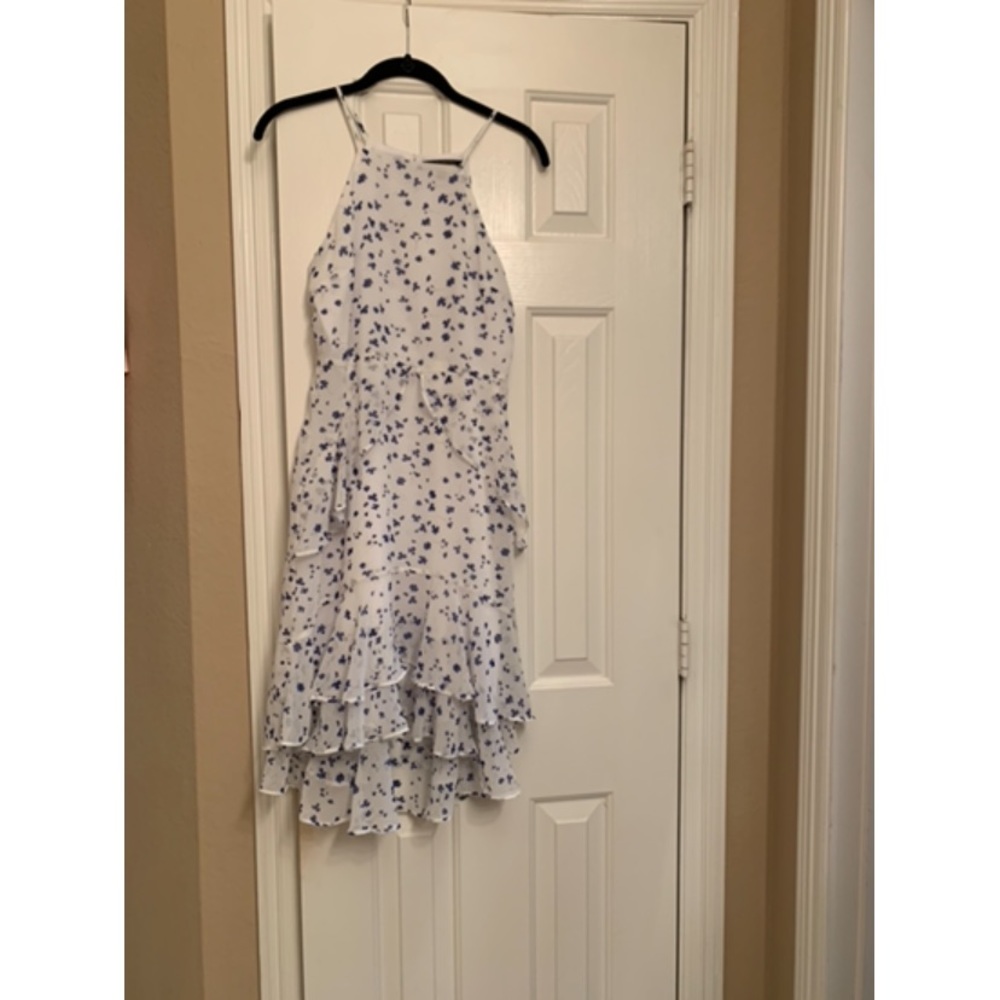 Banana Republic Floral High Neck Chiffon Dress - 2